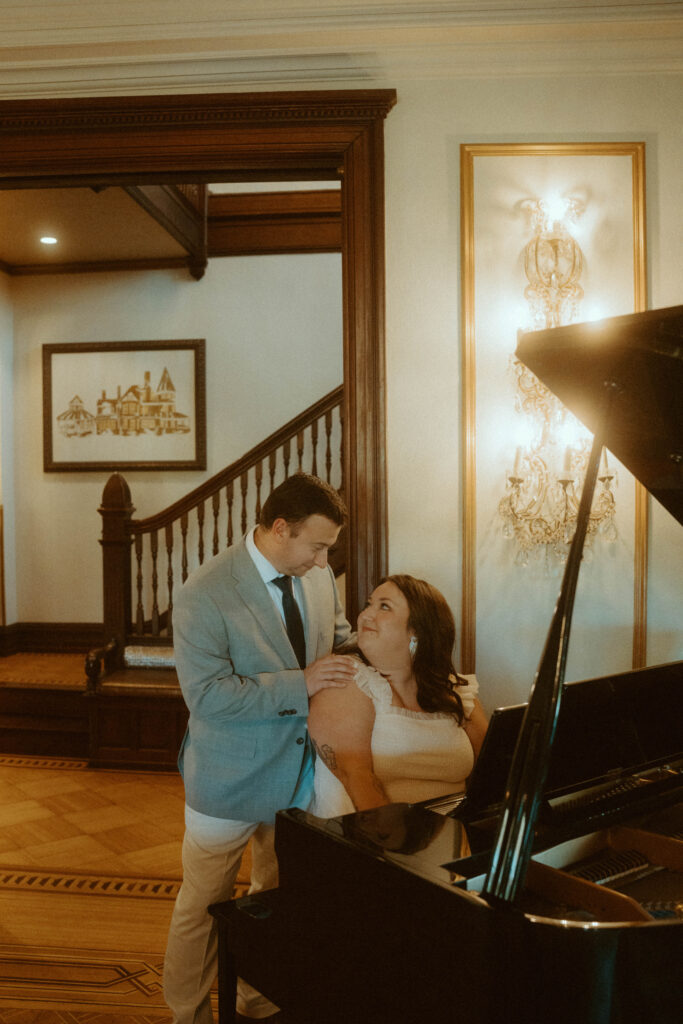 A Vintage Engagement Session at the Willows at Ashcombe Mansion by Rachel Bond Photography: A York, PA Wedding photographer for edgy and unconventional couples! 