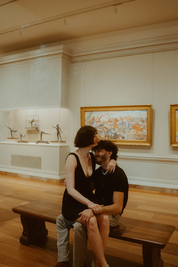 National Gallery of Art Elopement Photoshoot by Rachel Bond Photo: an edgy wedding photographer