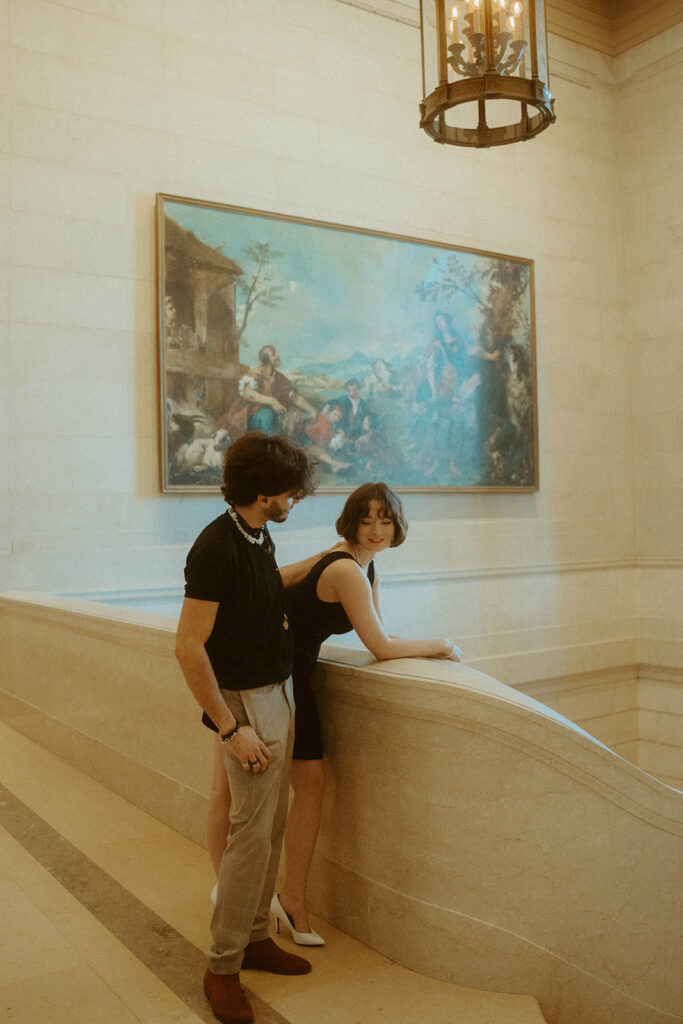 National Gallery of Art Elopement Photoshoot by Rachel Bond Photo: an edgy wedding photographer