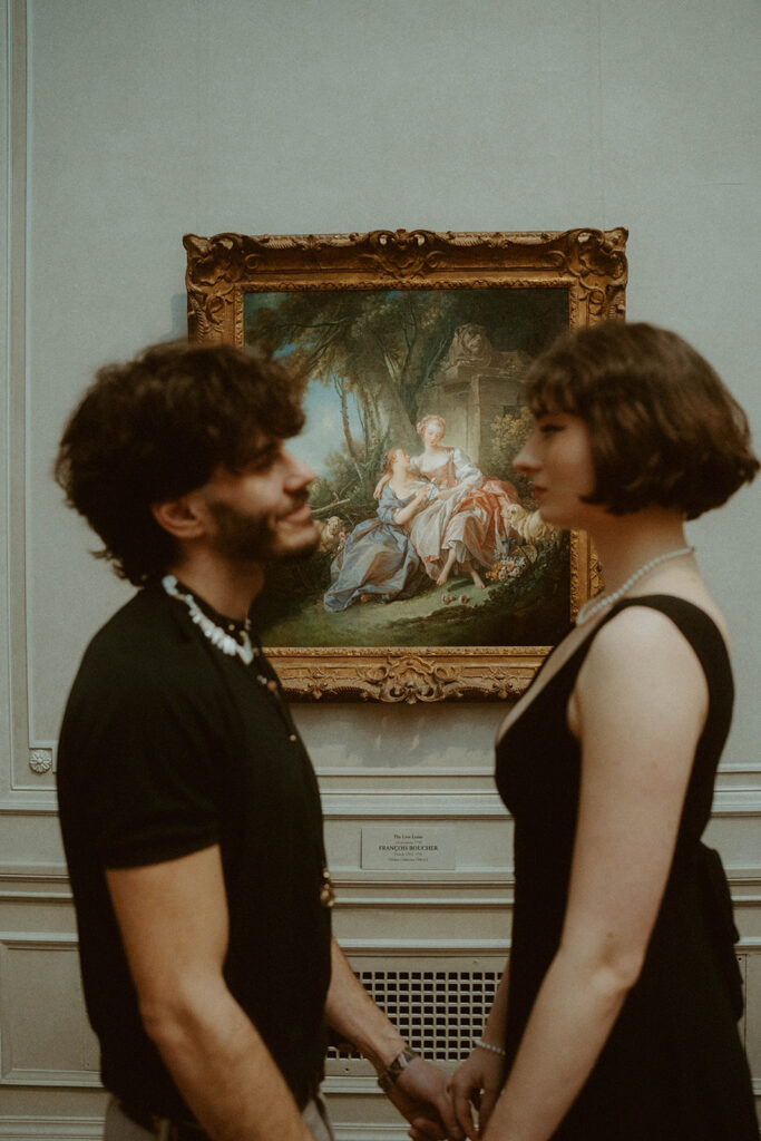 National Gallery of Art Elopement Photoshoot by Rachel Bond Photo: an edgy wedding photographer