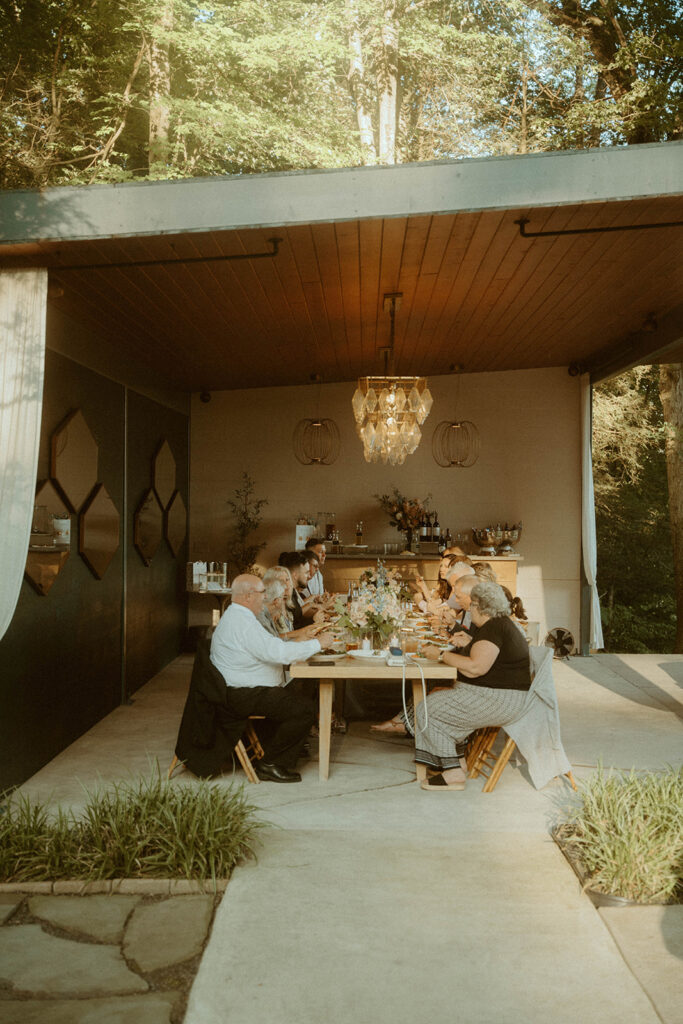 An intimate gathering at Promise Ridge in the Pocono Mountains Pennsylvania